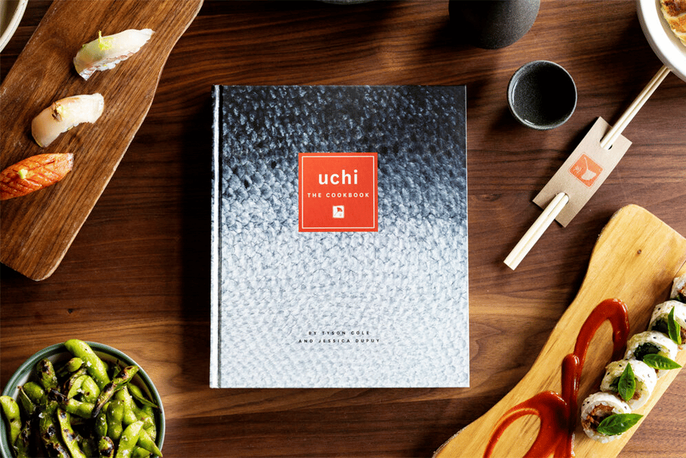 Front cover of Uchi: The Cookbook by Tyson Cole and Jessica Dupuy.