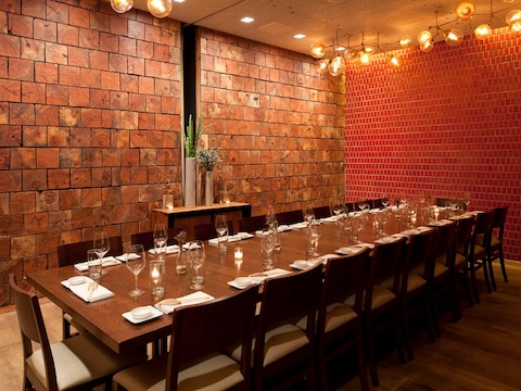 A private dining room at Uchiko Austin.